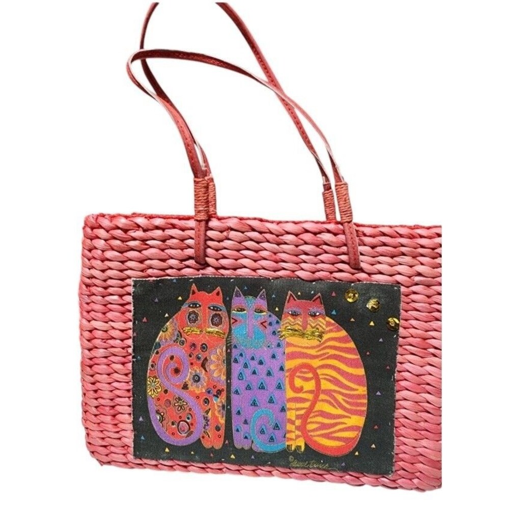 Laurel Burch Sun N Sand Small Straw Purse